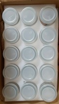 Mini Yogurt Jars 30 Pack 7 Oz Glass Favor Jars With Cork Lids Glass Pudding Jars - £19.46 GBP