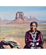 David Fingerhut Signed Photograph Framed Navajo Woman Monument Valley Ar... - $99.99