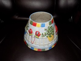 Yankee Candle Winter Snow Play Christmas Mittens Jar Candle Shade Topper Euc - $18.98