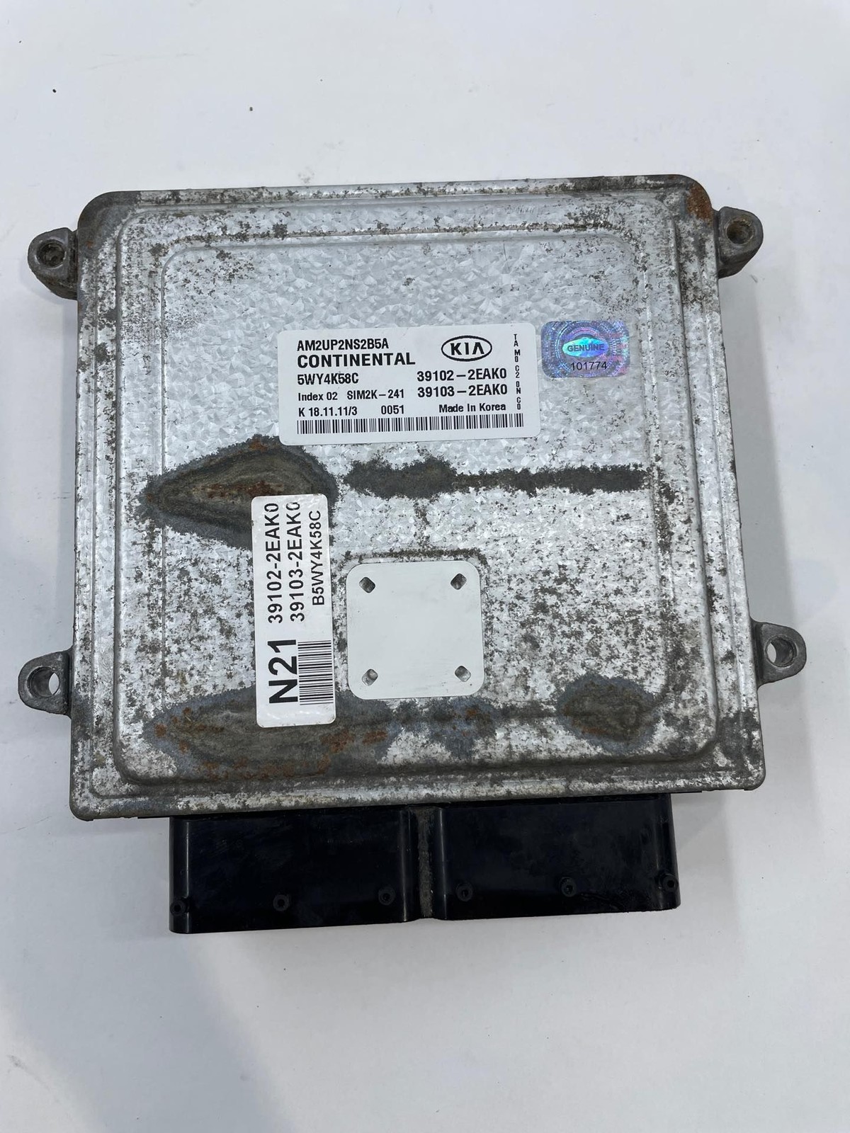 2012-2013 Kia Soul EBX Computer Engine Control Module Conventional Ignition OEM Item image 6
