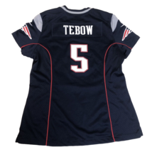 Nike Tim Tebow #5 New England Patriots Blue Jersey Womens Size Large NFL - £39.42 GBP