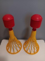 2 Vintage Tupperware Large Pop-A-Lot Ball Popper &amp; Catch Toy 2 Poppers N... - £15.69 GBP
