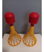 2 Vintage Tupperware Large Pop-A-Lot Ball Popper &amp; Catch Toy 2 Poppers N... - £15.56 GBP