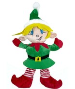 Kellytoy Christmas Holiday Santa Elf Stuffed Plush Doll 13&quot; EUC Soft Floppy - £13.06 GBP