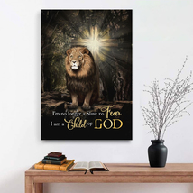 I&#39;m No Longer a Slave to Fear Gift for Jesus Christ Canvas Wall Art - £18.13 GBP+