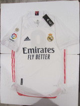 Karim Benzema Real Madrid La Liga Match Slim White Home Soccer Jersey 2020-2021 - $90.00