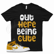 Black CUTE T Shirt for Air J1 1 Mid University Gold White - £20.42 GBP+