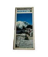 Vintage Washington State Highways Brochure Map Pamphlet Official Department - £11.00 GBP