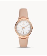 NEW WITH BOX FOSSIL women’s Ashtyn Three-Hand Date Pink Leather Watch - £70.03 GBP