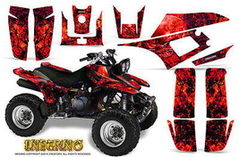 YAMAHA WARRIOR 350 GRAPHICS KIT CREATORX DECALS STICKERS INFERNO RED - £137.25 GBP