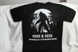 Bigfoot Hide And Seek World Champion Forest Sasquatch Funny T-SHIRT Shirt - £8.87 GBP+