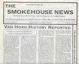 The Smokehouse Menu Van Horn Texas History Burned Down in 2002  - £21.80 GBP