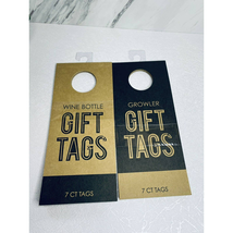 Wine &amp; Growler Gift Tags Set -7 Tags In Each New Free Shipping - £5.48 GBP