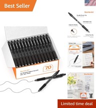 Quality 70 Pack Retractable Gel Pens - Non-Toxic &amp; Perfect for Journaling - $42.00