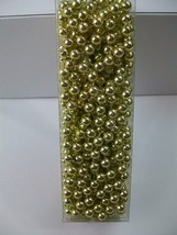 25&#39; Gold Beaded Beads Garland Christmas Tree Wedding Decor Craft - £19.97 GBP