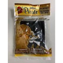 New Pirate Playset Gold Coins Earrings Necklace Bag - $5.93