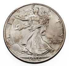 1936 50C Marche Liberty Demi Dollar En Choix À Gem Bu État, Oeil Appeal - £118.68 GBP