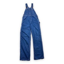 Vtg 70s 80s Gap Faded Denim Dk Blue Jean Overalls Straight Leg Jumpsuit Sz 28x33 - £98.91 GBP