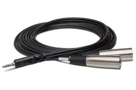 Hosa CYX-402M 3.5 mm TRS to Dual XLR3M Stereo Breakout Cable, 2 Meters - £17.50 GBP
