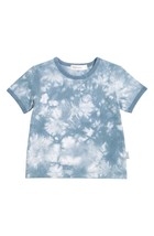 Miles The Label Little Kid Boys Tie Dye Ringer Tee Size 5 Color Blue Gray - £36.76 GBP