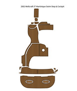 2002 Wellcraft 37 Martinique Swim Platform Cockpit Pad Boat EVA Teak Flo... - $1,496.58 CAD