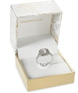 new Charter Club APRIL BIRTHSTONE Double Halo Crystal Center Ring Size 7 - $455.64 MXN