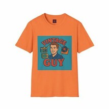 Vintage Guy Graphic T-Shirt - Retro Fashion, Gift for Him, Vintage Style, - $13.91+