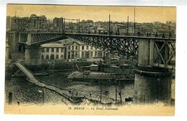 Brest France Postcard Le Pont National War Ships  - £9.42 GBP