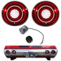72 Chevy Chevelle SS &amp; Malibu LED LH &amp; RH Back Up Light Lamp Lens &amp; Flas... - £84.91 GBP