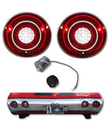 72 Chevy Chevelle SS &amp; Malibu LED LH &amp; RH Back Up Light Lamp Lens &amp; Flas... - £85.54 GBP