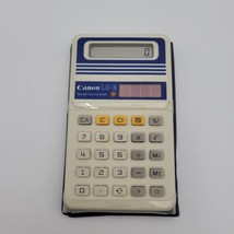 Canon LS-3 Solar Vintage Calculator Case Electronic Handheld Tested Working - $22.88