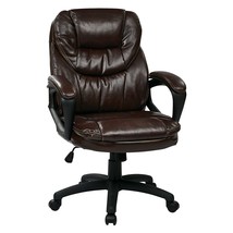 Office Star FL Series Faux Leather Manager's Adjustable Office Chair with Lumbar - £134.28 GBP