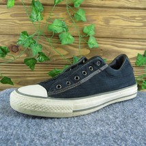 Converse X John Varvatos Women Sneaker Shoes Black Fabric Slip On Size 7.5 Med - £23.72 GBP