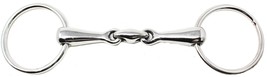 Anatomic Stainless Steel Loose Ring Dog Bone Snaffle Horse Bit 6&quot; Mouth ... - $24.74