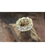 Emerald Cut Full Eternity Engagement Bridal Ring 14k  Gold Anniversary B... - £185.52 GBP