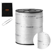VEVOR Polyester Pull Tape, 5/8" x 318' Mule Tape Flat Rope, 2200 lbf, White - $21.90