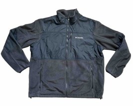 Columbia Black Fleece Men’s Full Zip Jacket Size XXL - £30.29 GBP