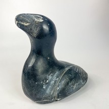 Vintage Inuit Eskimo Carved Soapstone Bird Figurine 1974 Signed - £31.25 GBP