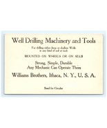 Williams Brothers, Ithaca, NY Well Drilling Machinery Circular Advertise... - $20.36 CAD