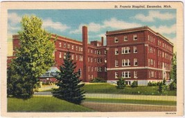Postcard St Francis Hospital Escanaba Michigan - £3.09 GBP