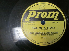 10&quot; 78 rpm RECORD PROM BILLY COLEMAN &amp; ARTIE MALVIN TELL ME A STORY / LOREN - £7.85 GBP
