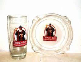 Brauhaus Nuremberg +1972 Losunger Bier German Beer Glass &amp; Ashtray - $19.95