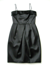 NWT Bailey 44 You Loved Me in Black Stretch Satin Pleated Sheath Dress 4... - £27.18 GBP