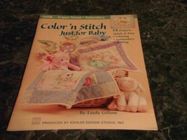 Color N Stitch Just for Baby Leisure Arts by Linda Gillum Kooler Design - £2.35 GBP