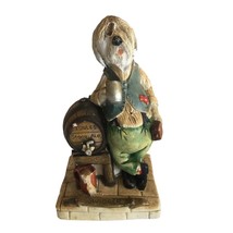 Vintage 80s Naturecraft Swigger Figurine Hand Painted England With Flaws - £13.31 GBP