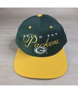 Vintage Green Bay Packers Drew Pearson Snapback Hat Script Spell Out Logo - €26,03 EUR
