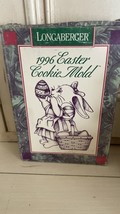 Longaberger Pottery Bunny Series Cookie Mold Lot 3 1995 1994 1996 Easter Basket - £28.68 GBP