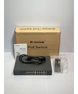 MOKERLINK 18-Port Ethernet Switch With 16-Port PoE (POE-F162G) - $60.00