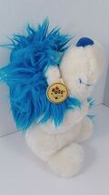Plush Russ Dandy Blue white lion plush plastic eyes  hang tag - $11.77