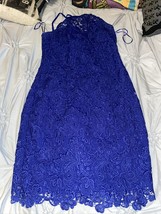 Guess Fabulous Navy Blue Lace Cocktail Dress Size S - £13.98 GBP